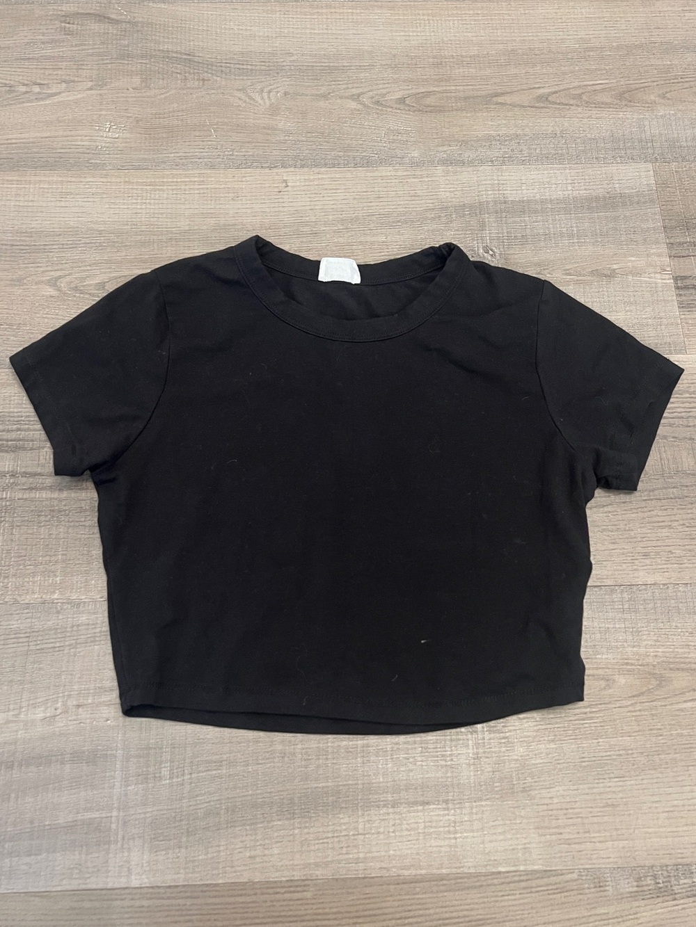 Cotton On Black Crop Top